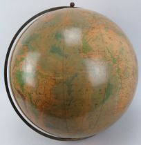 A large Georama ’19 inch’ terrestrial globe, circa 1930s. Condition report: Some light age related