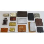 Tobacconalia: A group of lighters, cigarette cases and related items. (15 items) Bakelite