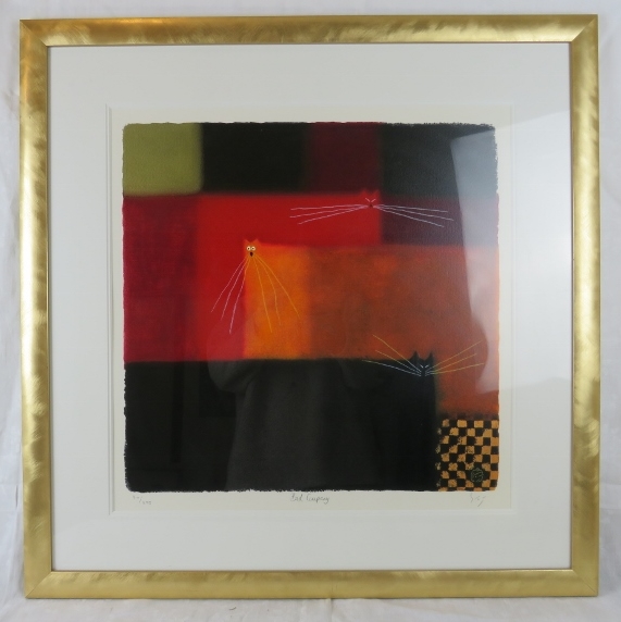 Govinder Nazran - A framed & glazed limited edition lithograph, titled 'Bad Company', 84/295, signed