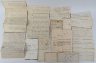 An assortment of letters, two signed by George IV (Prince Regent). A notable letter signed by ‘