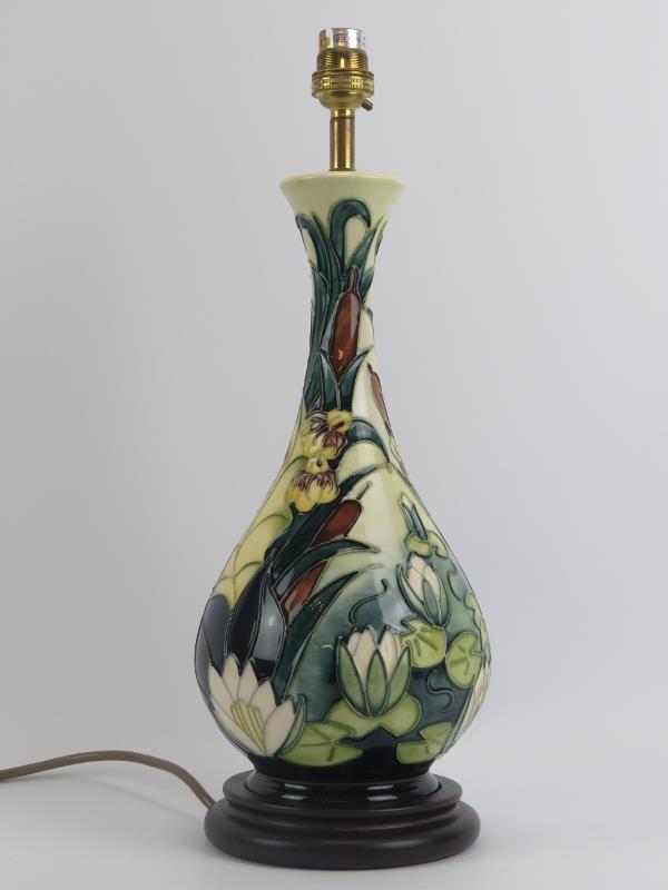 A large Moorcroft ‘Lamia’ pattern table lamp designed by Rachel Bishop, circa 1995. 41.3 cm height