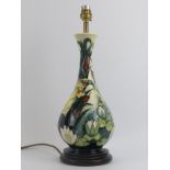 A large Moorcroft ‘Lamia’ pattern table lamp designed by Rachel Bishop, circa 1995. 41.3 cm height