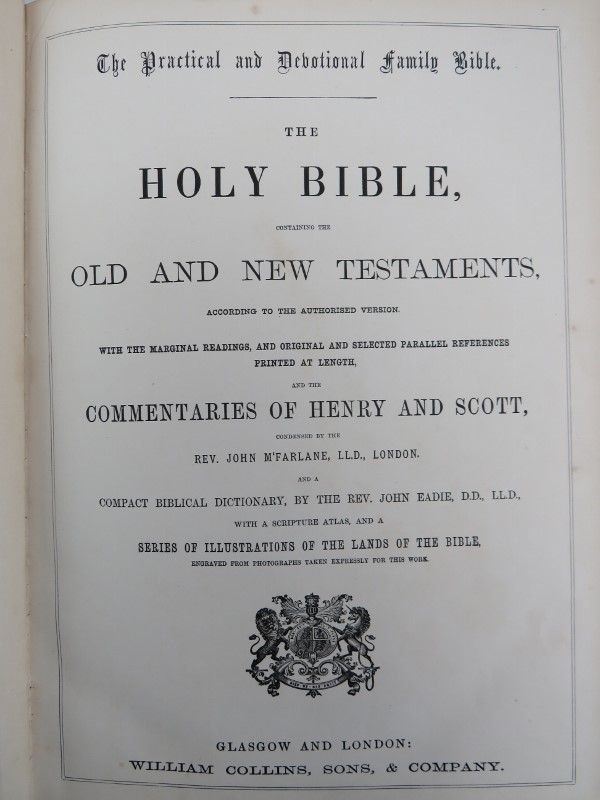 A Victorian photo album and a gilt leather bound Holy Bible. (2 items) Old Testament and New - Image 4 of 4