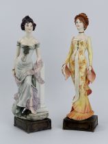 Two Albany Fine China Art Nouveau series figurines. Limited edition figures modelled by Ruth Van