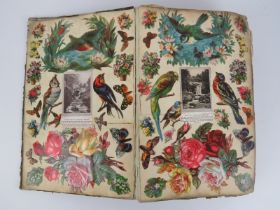 A vintage scrap book, circa 1920s/30s. Well composed and extensive depicting a wide array of rural