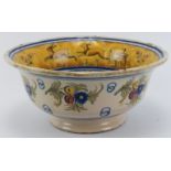 A French faience bowl, 19th century or earlier. 27.3 cm diameter. Condition report: Some surface