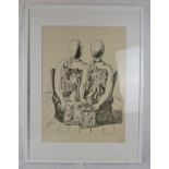 Giorgio De Chirico (1888-1978) - A framed & glazed lithograph, P/A 'Gli Archeologi', signed lower