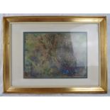 Lajos A'gh Ajkelin (1907-1995) - A framed & glazed watercolour, 'Rock flowers', signed & dated 79.