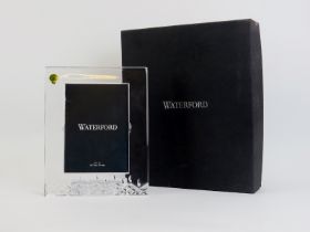 A Waterford crystal glass ‘Lismore Essence’ photograph picture frame. Original presentation box