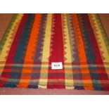 South West Persian Ja Jim Kilim, vibrant colours. 203cm x 125cm (approx). Condition report:
