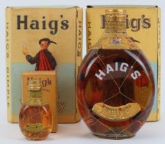 A bottle of John Haig & Co ‘Dimple’ Old Blended Scotch Whisky and miniature Haig’s ‘Dimple’