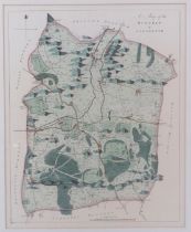 ‘A Map of the Hundred of Codsheath’ hand coloured engraving. Originally printed for Edward Hasted’