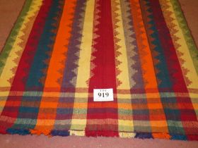 South West Persian Ja Jim Kilim, vibrant colours. 203cm x 125cm (approx). Condition report: