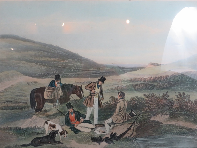 A set of six 19th century shooting prints, painted by Turner engraved by Hunt. First published 1841. - Image 11 of 13