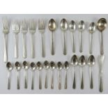 A mixed lot of International Sterling Pine Tree flatware including various spoons, forks and a