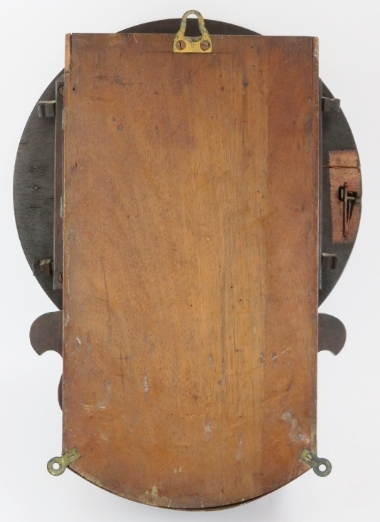 A Brockbank & Atkins of London mahogany wall clock, 19th century. Numbered 2257. With fusee - Image 4 of 6