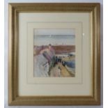 Helen Allingham RWS (1848-1926) - A framed & glazed watercolour, 'Awaiting the return', Lynmouth c.