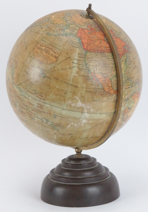 A vintage English ‘Geographica’ 10 inch terrestrial globe, circa 1920s/30s. The globe marked with - Image 3 of 6