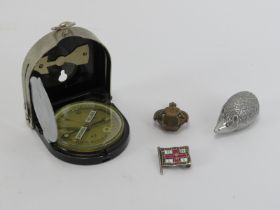 An enamelled silver and marcasite RNLI brooch, a Victorian revolving seal, a German ‘Richting’
