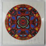 Damien Hirst (1965) - A large framed and glazed lithograph, butterflies within a red circle.