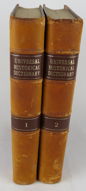 Two volumes: Universal Historical Dictionary by George Crabb, 1825. Published for Baldwin, Cradock - Image 2 of 2