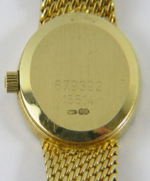 Tudor, a lady’s Tudor 18ct gold and diamond bracelet watch, with quartz movement - Image 3 of 4