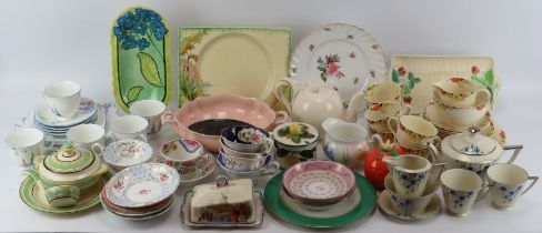 A large quantity of British and European porcelain wares, late 19th/20th century. Notable