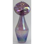 A ‘Jack in the Pulpit’ iridescent glass vase, 20th century. Possibly by Heron glass. 21.2 cm height.