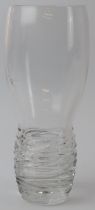 A Tiffany & Co Emil Brost style crystal glass vase, 20th century. 25.6 cm height. Condition