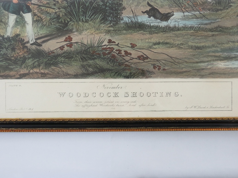 A set of six 19th century shooting prints, painted by Turner engraved by Hunt. First published 1841. - Image 7 of 13