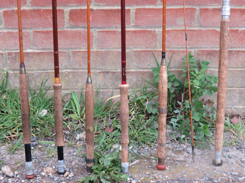 Six vintage fly fishing rods. Notable rods include ‘The Perfection’ Palakona split cane rod and a ‘ - Image 2 of 7