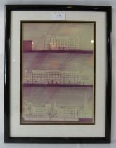 A framed & glazed photographic architectural piece, purchased at the RA Summer Exhibition