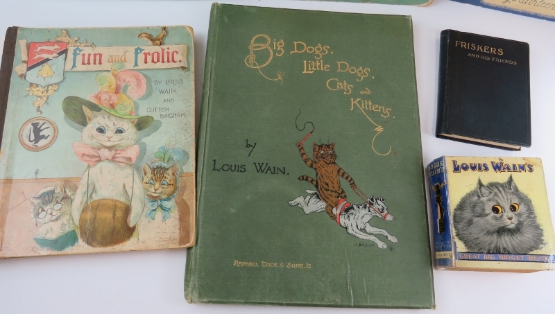 Louis Wain, four books including Fun & Frolic, Friskers, Big Dogs Little Dogs and the Great Big - Image 2 of 3