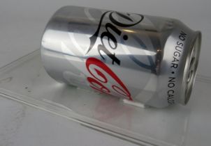 Damien Hirst - Perspex cased Diet Coke can signed to base. Originating from the Gagosian Gallery