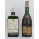 A vintage bottle of Remy Martin & Co cognac and a bottle of Gordon’s Gin. (2 items). Condition