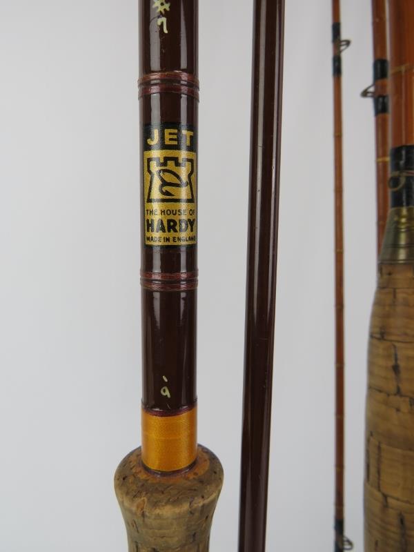 Six vintage fly fishing rods. Notable rods include ‘The Perfection’ Palakona split cane rod and a ‘ - Image 4 of 7