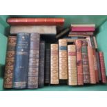 26 collectable books, some with leather bindings, including The VC, Boswell's Life of Johnson and