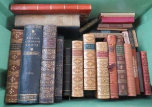 26 collectable books, some with leather bindings, including The VC, Boswell's Life of Johnson and
