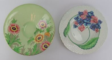 Two large Carlton Ware porcelain bowls. (2 items) 32 cm diameter, 31.8 cm diameter. Condition