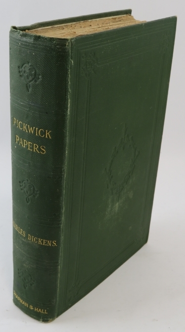 The Pickwick Papers, Charles Dickens, Chapman & Hall. Undated early edition, green cloth bound.