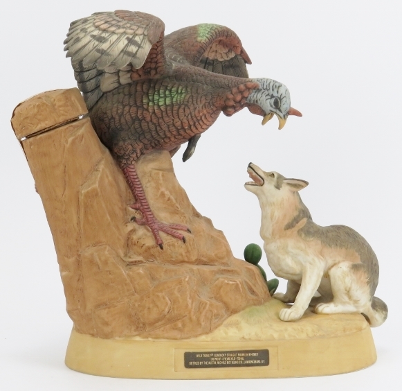 An Austin Nichols ‘Wild Turkey’ bourbon whiskey figural ceramic decanter with contents. Modelled - Image 2 of 3
