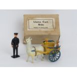 A Taylor and Barrett ‘Llama Cart Ride’ zoo series cold painted lead figures, circa 1930s/40s.