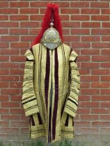 - Militaria: A British household cavalry helmet and formal state ceremonial tunic, 20th century. The