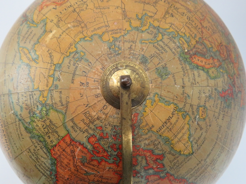 A vintage English ‘Geographica’ 10 inch terrestrial globe, circa 1920s/30s. The globe marked with - Image 4 of 6