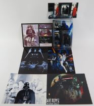 Star Wars: A David Prowse hand signed photographic montage, a Limited Edition Darth Vader model