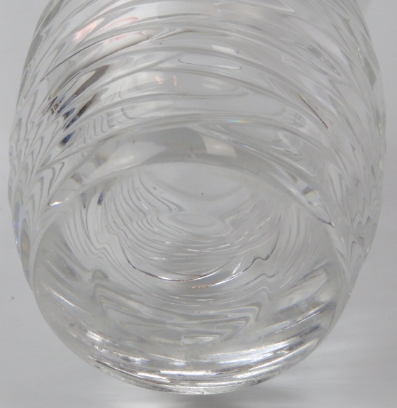 A Tiffany & Co Emil Brost style crystal glass vase, 20th century. 25.6 cm height. Condition - Image 2 of 2