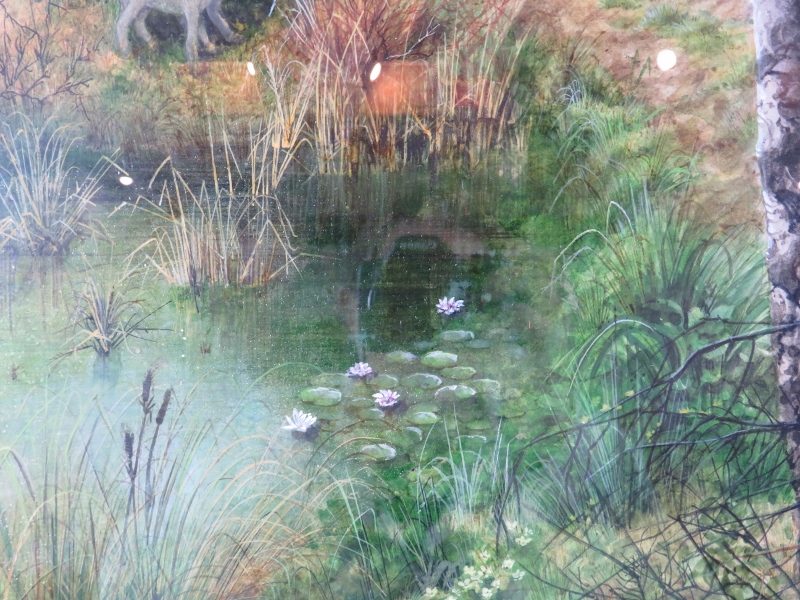 Clifford S Perry - A framed & glazed watercolour, 'The Quiet Pool', signed lower left. 50cm x - Image 4 of 6