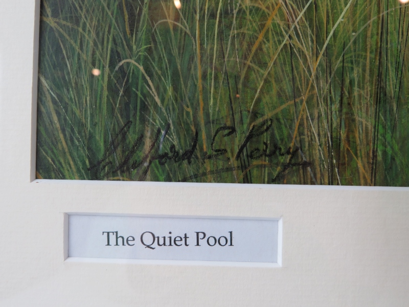 Clifford S Perry - A framed & glazed watercolour, 'The Quiet Pool', signed lower left. 50cm x - Image 5 of 6