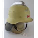 A 1980s West German Berlin (144) Fire Service helmet