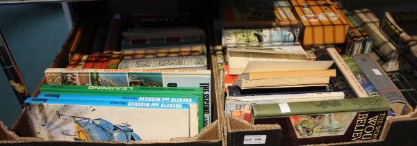 Two boxes containing vintage children's books and others